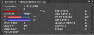 Signature for player Testezera